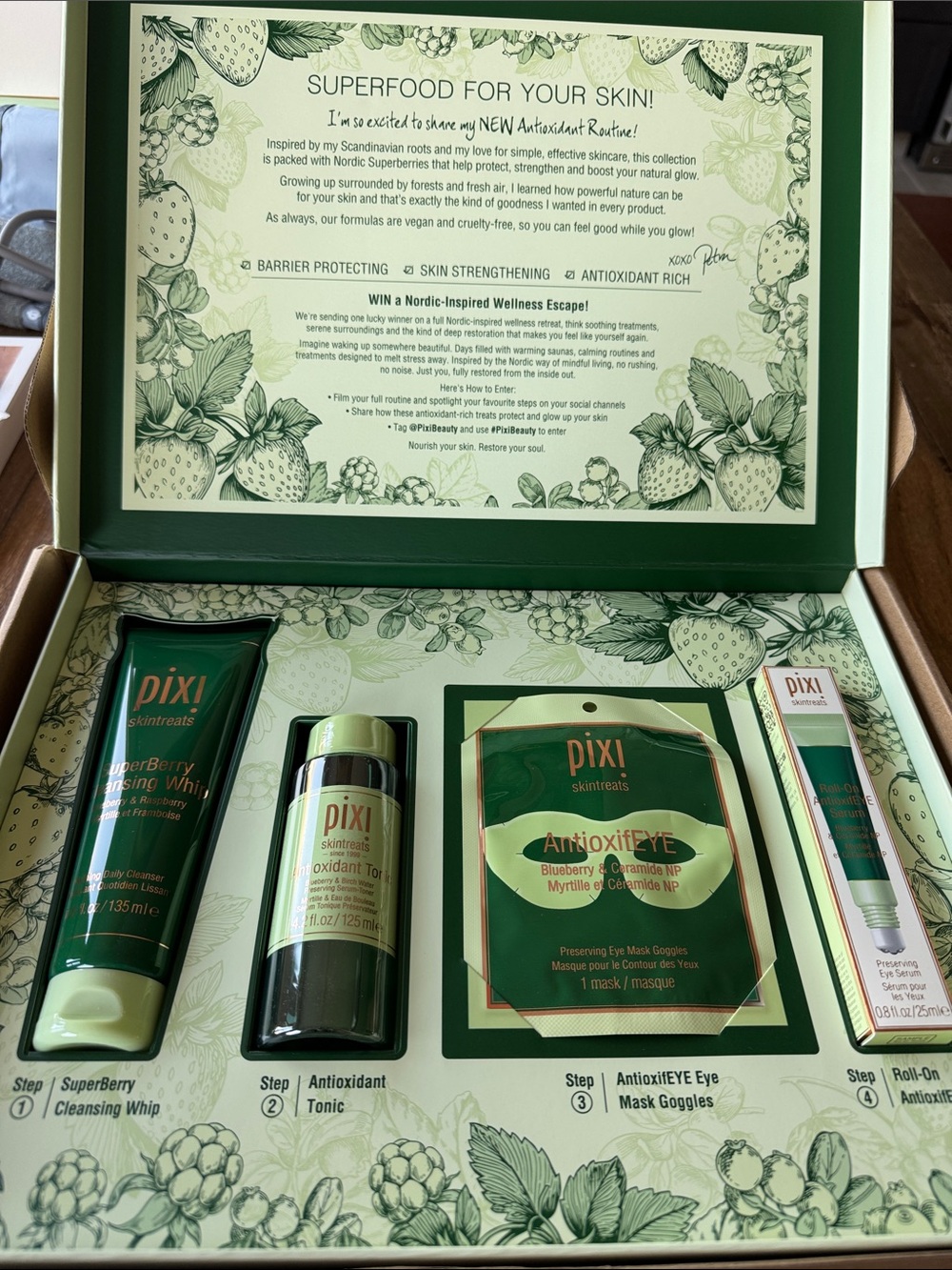 UNOPENED Pixi Superberry Antioxidant Skincare Set
